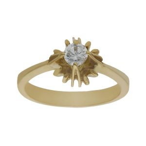 Sortija oro 18kl circonitas