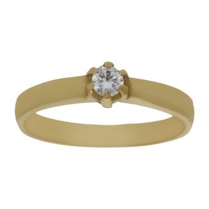 Sortija oro 18kl circonita