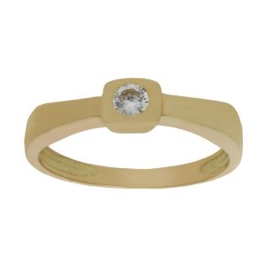 Sortija oro 18kl circonita