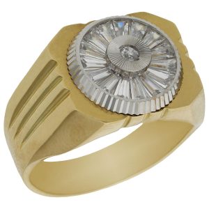 Solitario oro 18kl circonitas