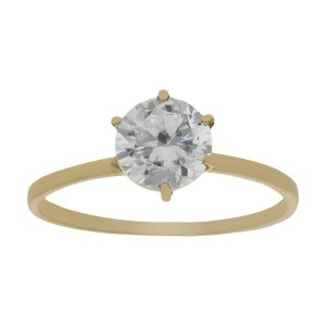 Sortija oro 18kl circonita