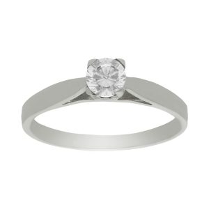 Sortija oro blanco 18kl circonita