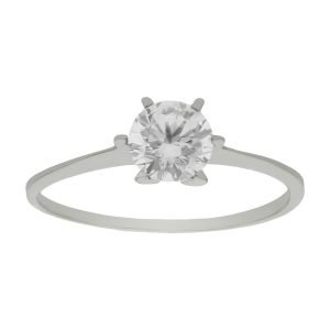 Sortija oro blanco 18kl circonita