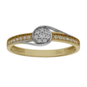 Sortija oro 18kl circonitas