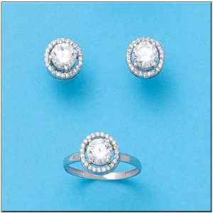Sortija oro blanco 18kl circonitas