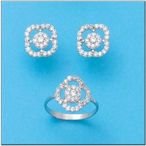 Sortija oro blanco 18kl circonitas