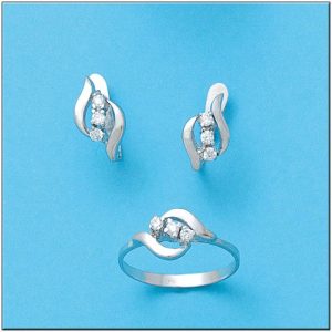 Sortija oro blanco 18kl circonitas