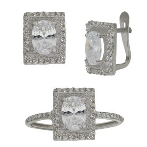 Sortija oro blanco 18kl circonitas