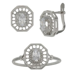 Sortija oro blanco 18kl circonitas