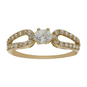 Sortija oro 18kl circonitas