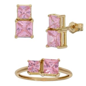 Sortija oro 18kl rosa