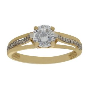 Sortija oro 18kl circonitas