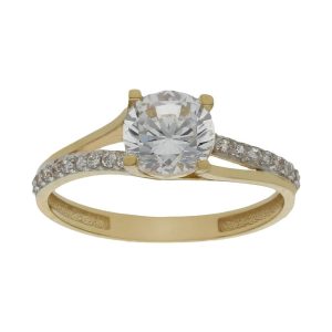 Sortija oro 18kl circonitas