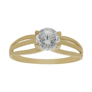 Sortija oro 18kl circonita