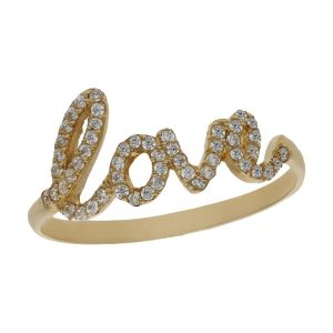 Sortija oro 18kl love circonitas