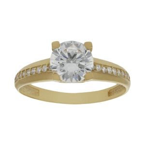Sortija oro 18kl circonitas
