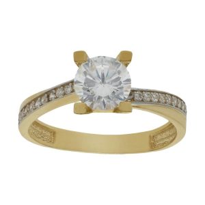 Sortija oro 18kl circonitas