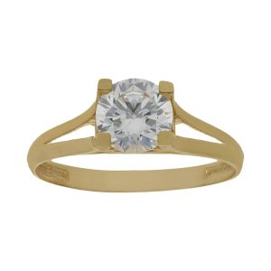 Sortija oro 18kl circonita
