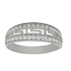Sortija oro blanco 18kl circonitas