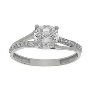 Sortija oro blanco 18kl circonitas