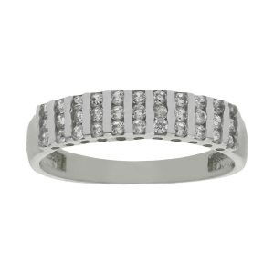 Sortija oro blanco 18kl circonitas