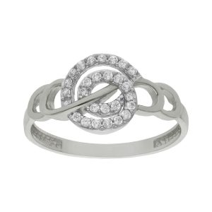 Sortija oro blanco 18kl circonitas