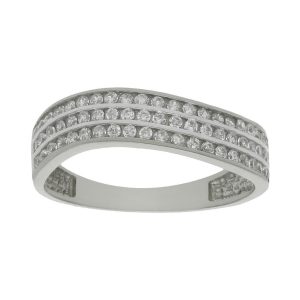 Sortija oro blanco 18kl circonitas