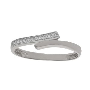 Sortija oro blanco 18kl circonitas