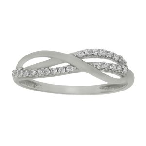 Sortija oro blanco 18kl circonitas
