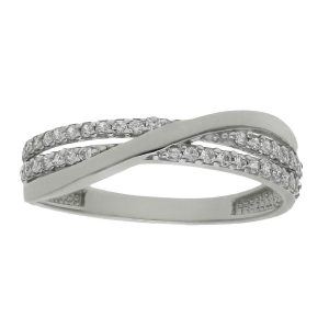 Sortija oro blanco 18kl circonitas