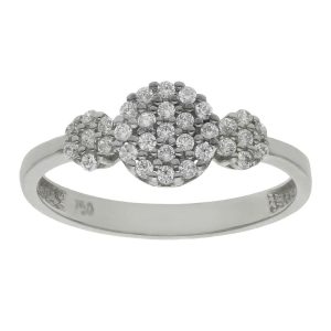 Sortija oro blanco 18kl circonitas