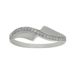 Sortija oro blanco 18kl circonitas