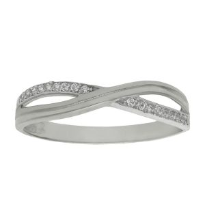 Sortija oro blanco 18kl circonitas