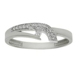 Sortija oro blanco 18kl circonitas