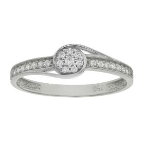 Sortija oro blanco 18kl circonitas