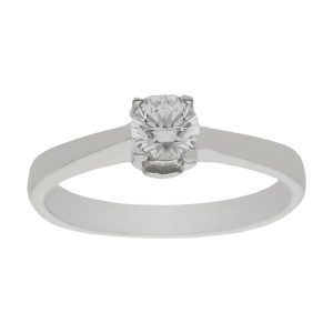 Sortija oro blanco 18kl circonita