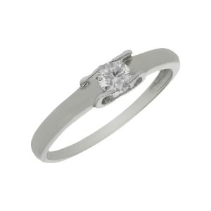 Sortija oro blanco 18kl circonita