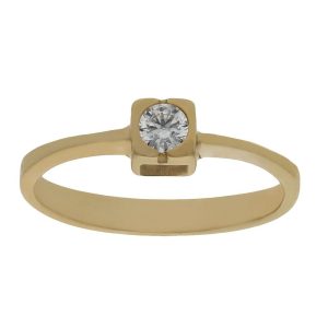 Sortija oro 18kl circonita