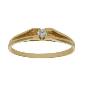 Sortija oro 18kl circonita