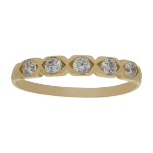 Sortija oro 18kl circonitas