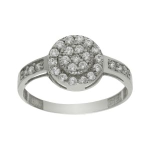 Sortija oro blanco 18kl circonitas
