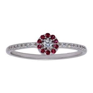Sortija oro blanco 18kl – crisopal rojo
