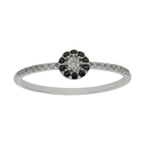 Sortija oro blanco 18kl – negras