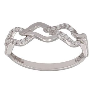 Sortija oro blanco 18kl circonitas