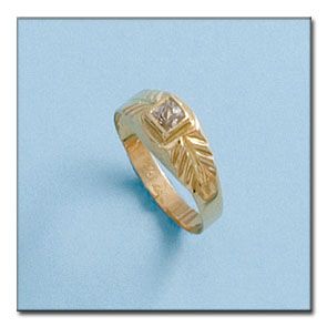 Solitario oro 18kl bebe