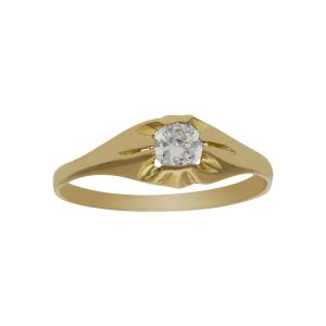 Solitario oro 18kl bebe