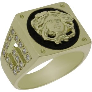 Sello oro 18kl greca circonitas