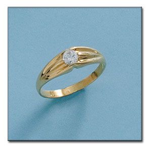 Solitario oro 18kl bebe