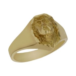 Sello oro 18kl rostro cristo