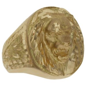 Sello leon oro 18kl